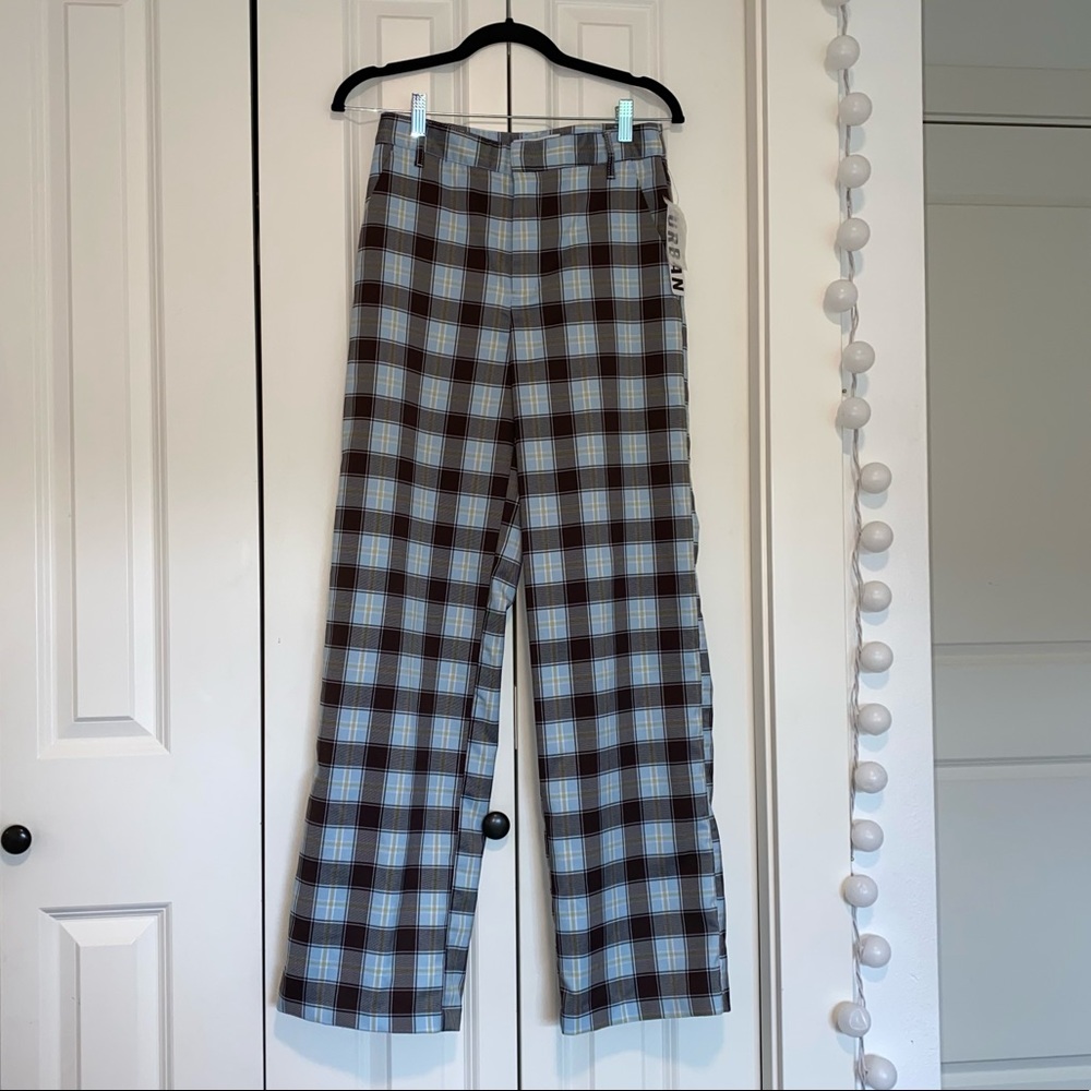 Urban Outfitters/UO Plaid Strait Leg Pants